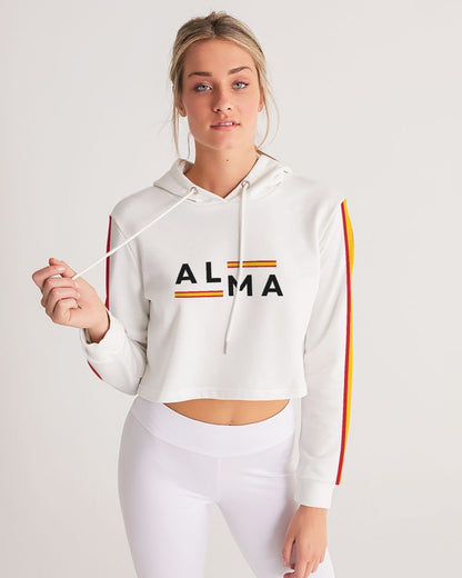 spain Women's All-Over Print Cropped Hoodie